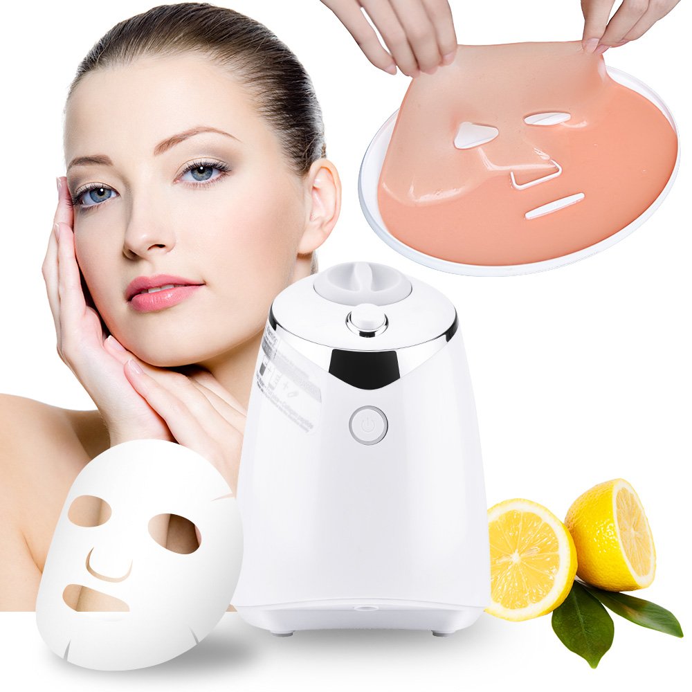 DIY Face Mask Maker Kit with 32 Collagen Tablets, Automatic Facial Mask Machine for Home Spa Skincare, Fresh Natural Hydration Masks for Deep Care Routine, Skincare Device, Beauty Device