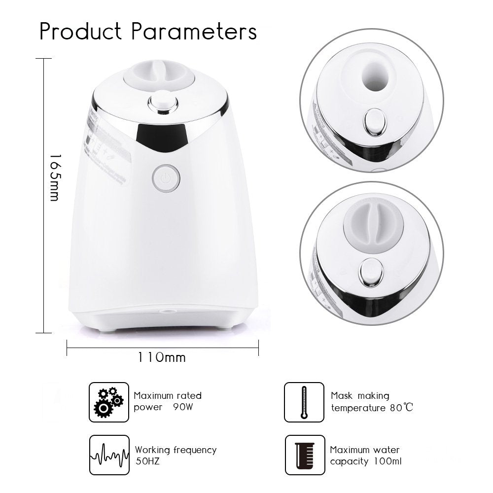 DIY Face Mask Maker Kit with 32 Collagen Tablets, Automatic Facial Mask Machine for Home Spa Skincare, Fresh Natural Hydration Masks for Deep Care Routine, Skincare Device, Beauty Device