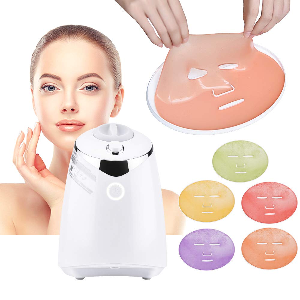 DIY Face Mask Maker Kit with 32 Collagen Tablets, Automatic Facial Mask Machine for Home Spa Skincare, Fresh Natural Hydration Masks for Deep Care Routine, Skincare Device, Beauty Device