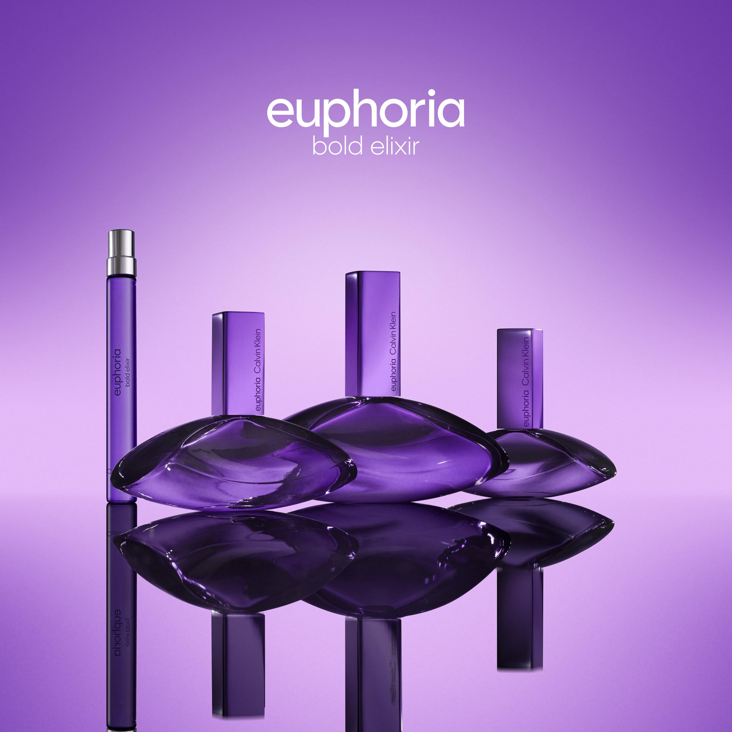 Calvin Klein Euphoria Bold Elixir Parfum Intense – Ambery Perfume for Women – With Jasmine, Smoky Orchid, Vanilla & Oakwood – Long-Lasting Fragrance