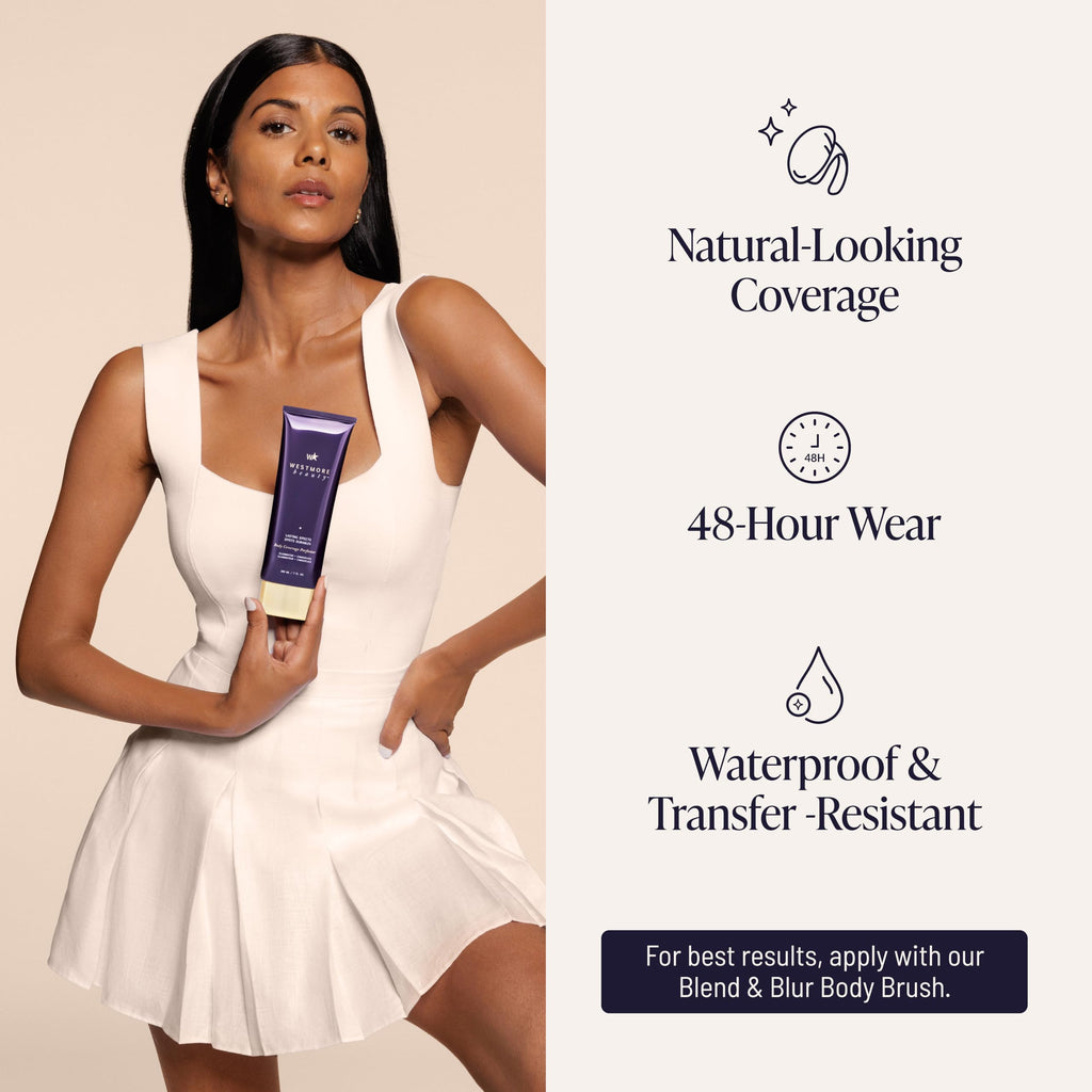 Westmore Beauty Body Coverage Perfector – Waterproof Leg & Body Makeup/Bronzer For Women - Best Tattoo Cover Up Makeup & Tattoo Concealer - 7 Oz Golden Radiance