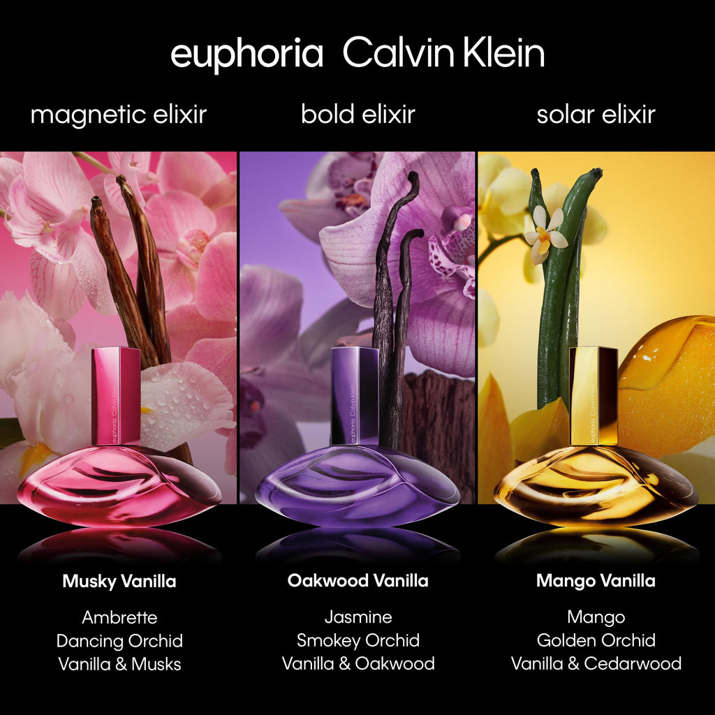 Calvin Klein Euphoria Bold Elixir Parfum Intense – Ambery Perfume for Women – With Jasmine, Smoky Orchid, Vanilla & Oakwood – Long-Lasting Fragrance